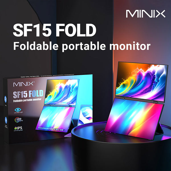 MINIX SF15 15.6" Foldable Portable Dual-Screen Monitor