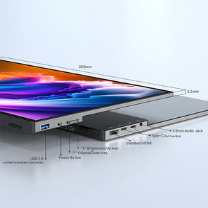 MINIX SF16T Portable Touchscreen Monitor with 16:10 Display