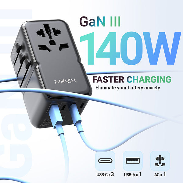 MINIX TP140 140W Universal Travel Adapter