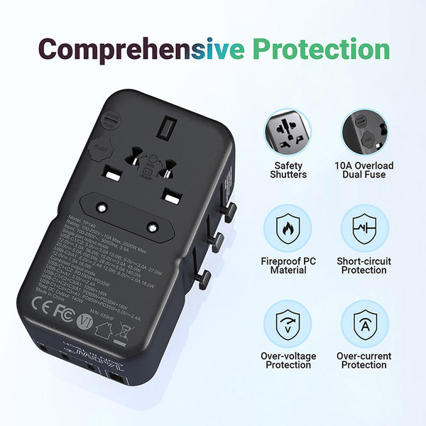MINIX TP140 140W Universal Travel Adapter