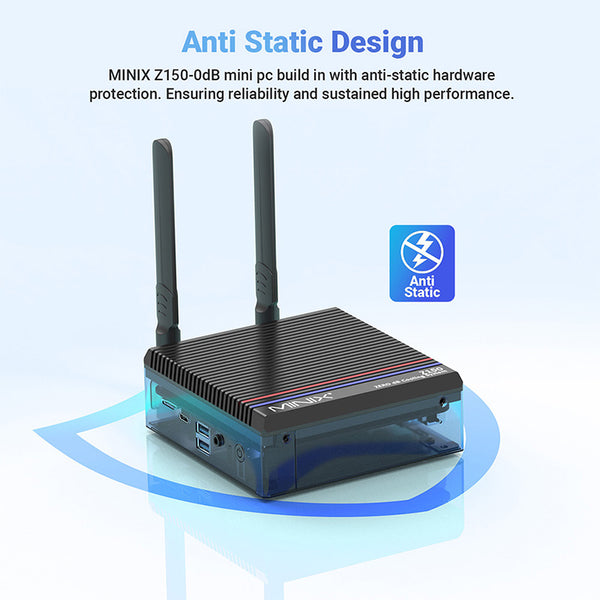 MINIX Z150-0dB Fanless Mini PC Intel N150