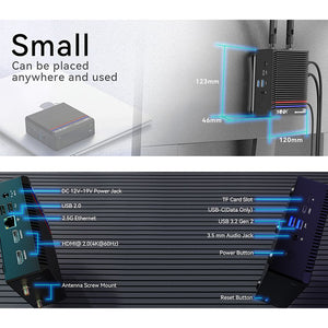 MINIX Z150-0dB Fanless Mini PC Intel N150