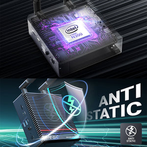 MINIX Z300-0dB Fanless Mini PC Intel Alder Lake-N N300