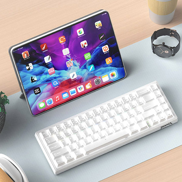 MONKA 3067 Wired White Light Mechanical Keyboard WhatGeek