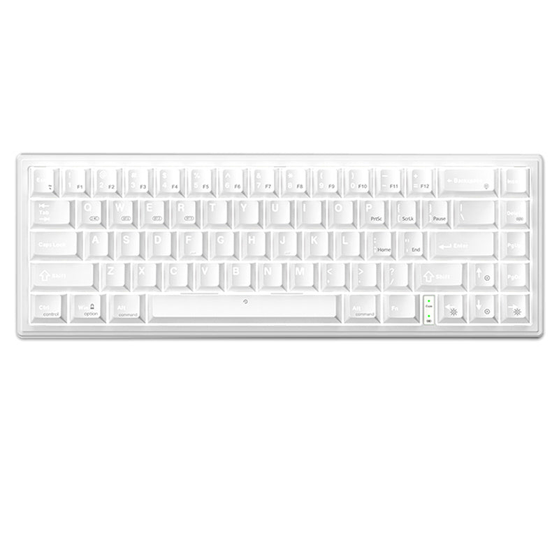 MONKA 3067 Kabelgebundene mechanische Tastatur mit weißem Licht