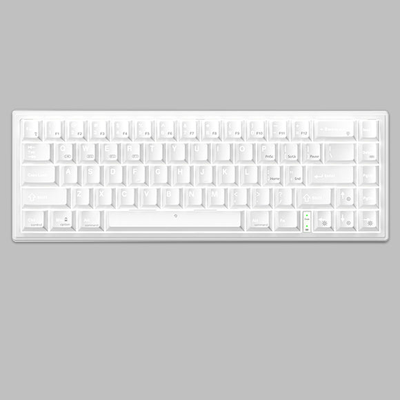 MONKA 3067 Kabelgebundene mechanische Tastatur mit weißem Licht