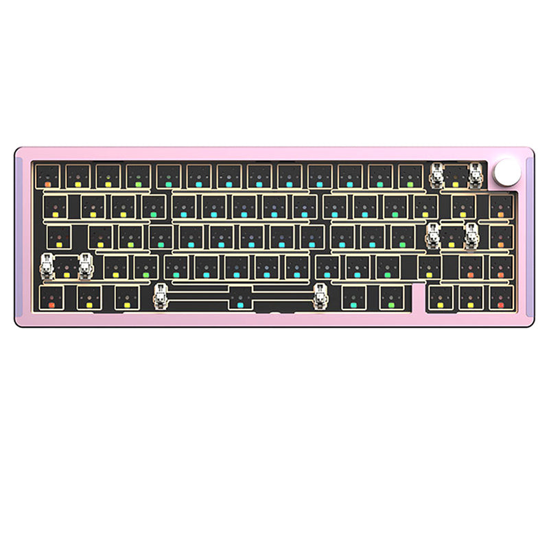 MONKA_6067_Aluminum_Wired_Keyboard_DIY_Kit_Pink