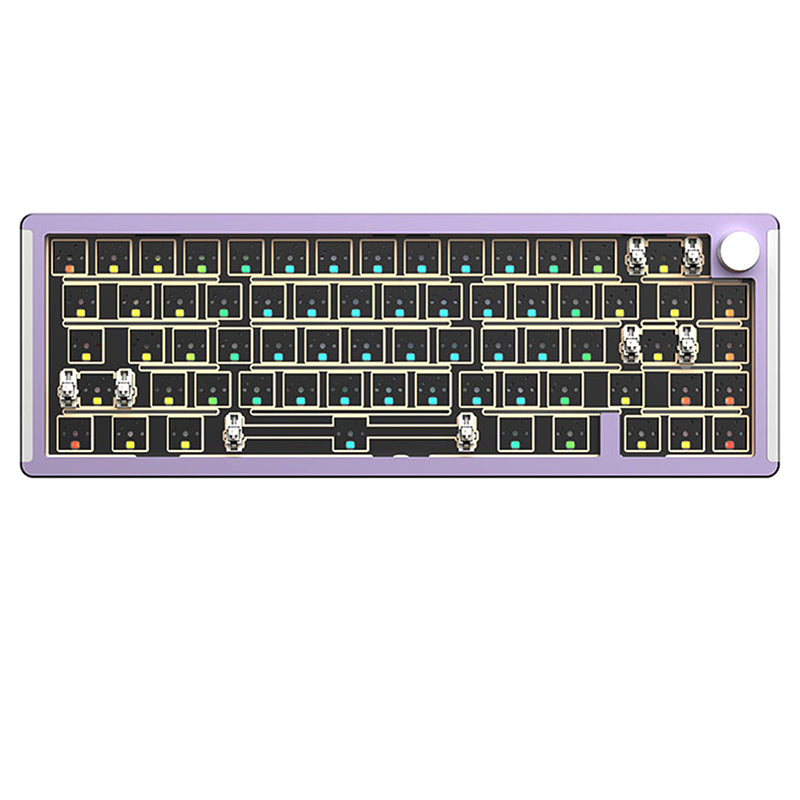 MONKA_6067_Aluminum_Wired_Keyboard_DIY_Kit_Purple