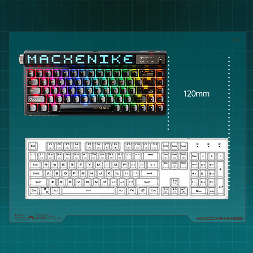 Machenike KT68 Smart Screen Hot-Swap Mechanical Keyboard - WhatGeek