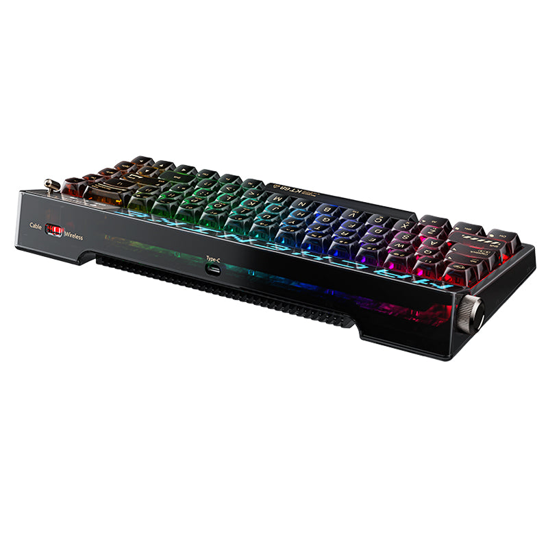 Machenike KT68 Smart Screen Hot-Swap Mechanical Keyboard - WhatGeek