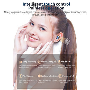 Makibes F9-5C TWS Kopfhörer In-Ear BT5.0 Stereo Touch Control