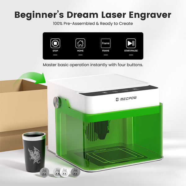 Mecpow M1 Laser Engraver FDA 3.5W Desktop Engraving Machine