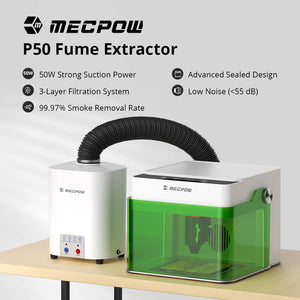 Mecpow P50 Fume Extractor for Laser Engravers