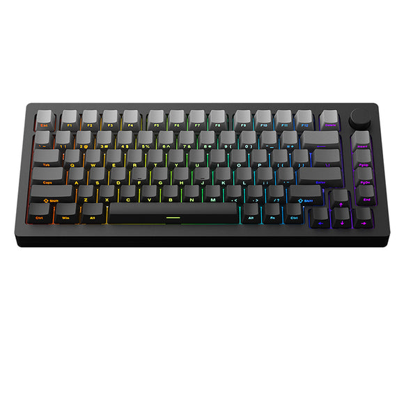 MonsGeek M1W kabellose mechanische ANSI-Tastatur aus Aluminium mit seitlich bedruckten Tastenkappen