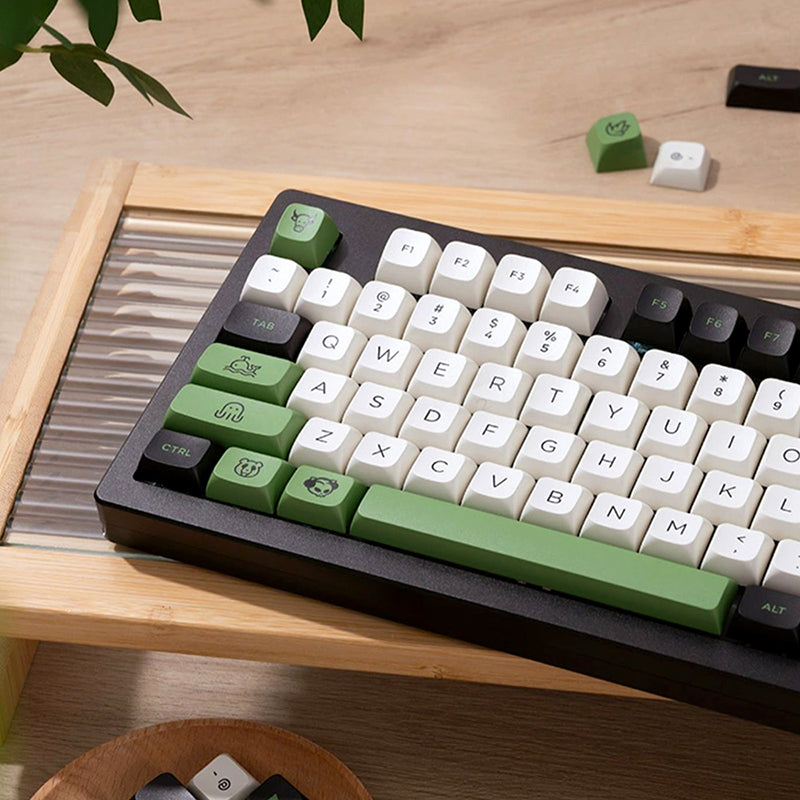 MonsGeek x Akko Neon Dye-Subbed PBT MDA Profile Keycaps 227 Keys