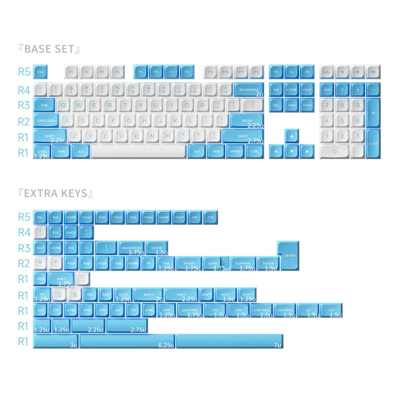 MonsGeekxAKKONeonDye-SubbedPBTMDAProfileKeycapSet227Keys_7