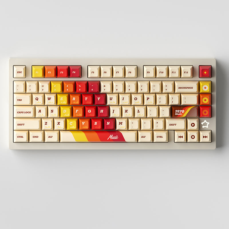 NEWTOY_1970_Music_Vintage_Cherry_Profile_PBT_Keycap_Set_172_Keys_3