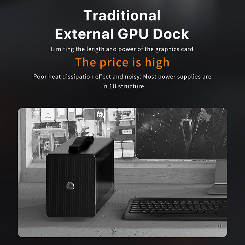 PELADN Link S-1 /Link S-2 eGPU Dock with Open Cooling Design