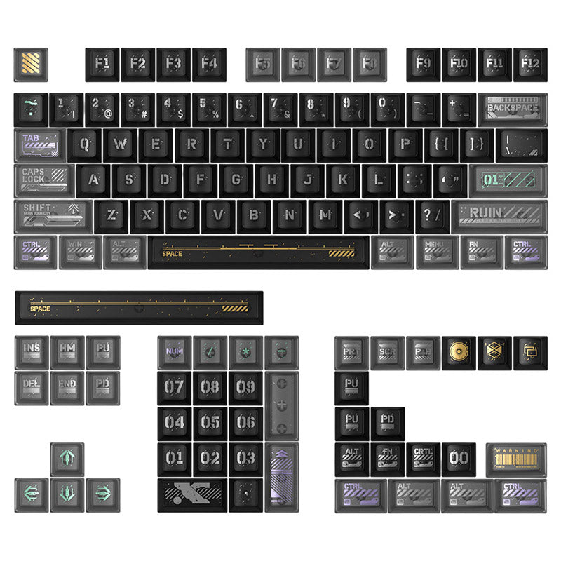 PIIFOX Cyber Ruins Keycap Set Cherry Profile Support Alice - WhatGeek