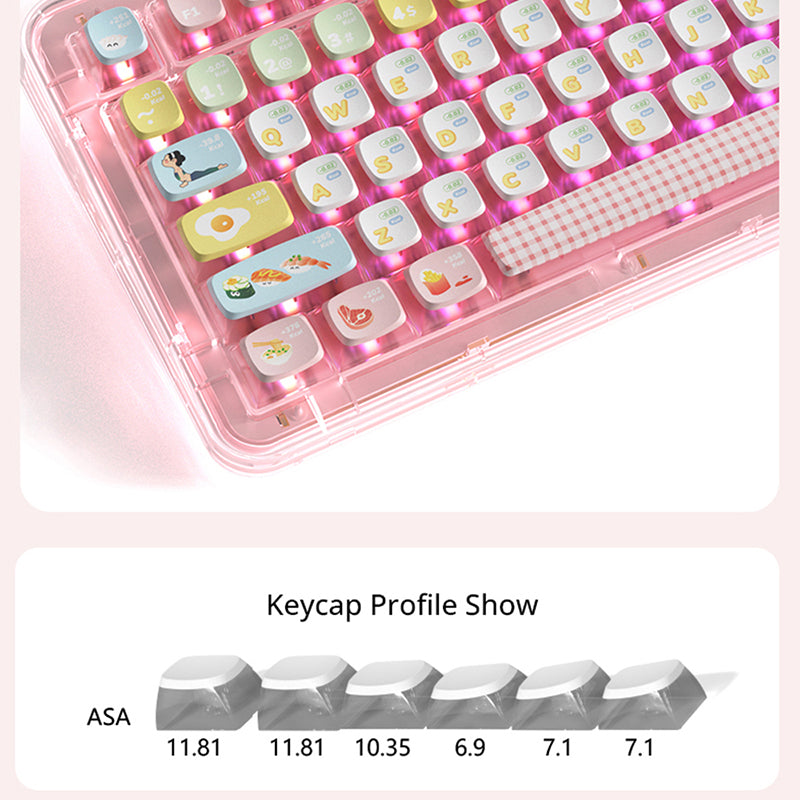 PIIFOX_ER95_Triple-Mode_Wireless_Mechanical_Keyboard_With_LCD_Screen_Pink_Clear_10
