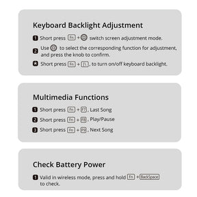 PIIFOX ER95 Triple-Mode Wireless Mechanical Keyboard With LCD Screen