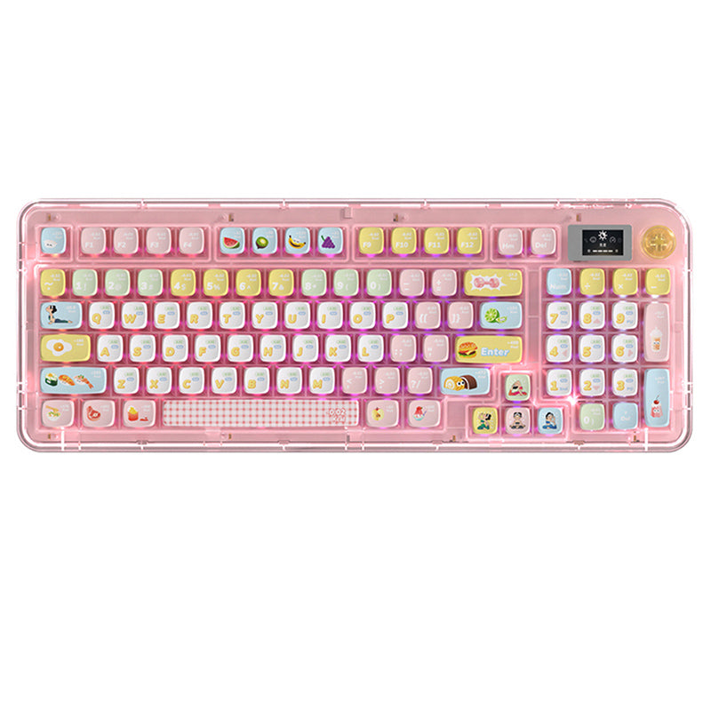PIIFOX ER95 Triple-Mode Wireless Mechanical Keyboard With LCD Screen ...
