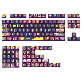 PIIFOX Neon Party ASA Profile Keycap Set 132 Keys