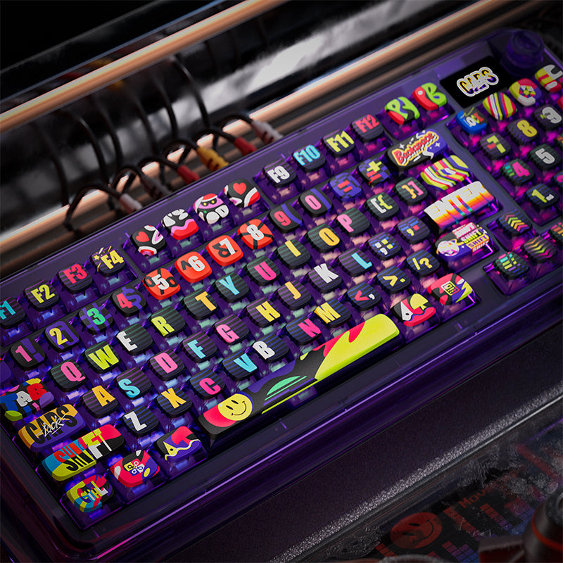 PIIFOX_Neon_Party_ASA_Profile_Keycap_Set_132_Keys_8