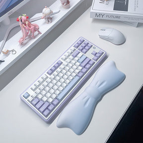 PIWIJOY Bow Encounter Keyboard Wrist Rest Sea Blue