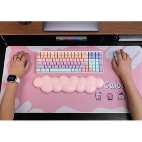 PIWIJOY Cotton Cloud Pad Poggiapolsi per tastiera