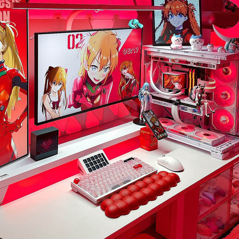 PIWIJOY_Puff_Red_Velvet_PU_Leather_Wrist_Rest_2