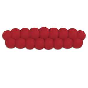 PIWIJOY Puff Red Velvet PU Leather Wrist Rest