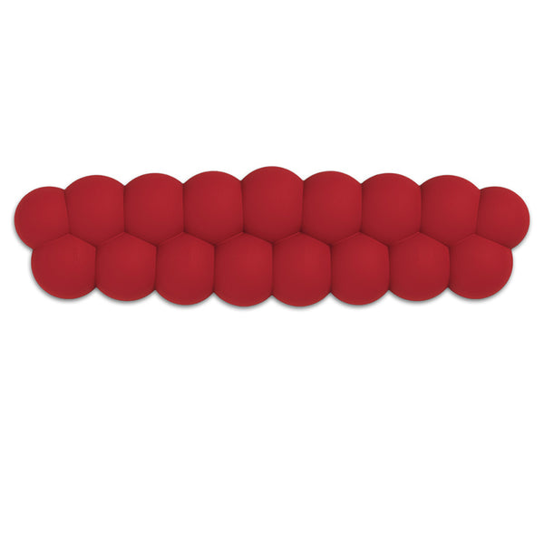 PIWIJOY Puff Red Velvet PU Leather Wrist Rest
