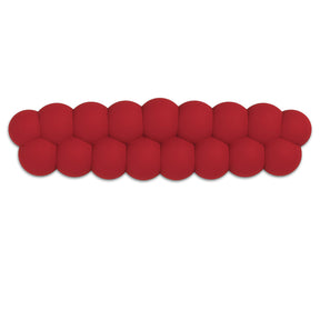 PIWIJOY Puff Red Velvet PU Leather Wrist Rest