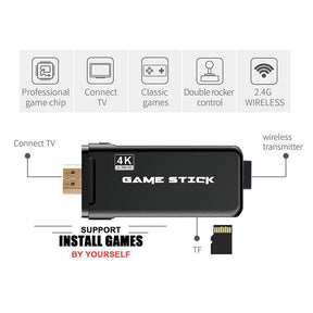 PS3000 4K Gaming Stick with Dual Wireless Gamepad