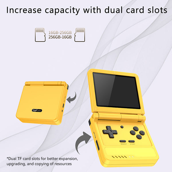 Powkiddy V90S Flip Handheld Game Console Linux System