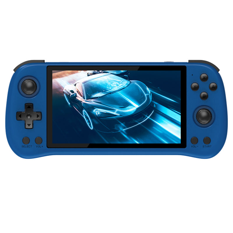 Console de jeu portable Powkiddy X55 bleue