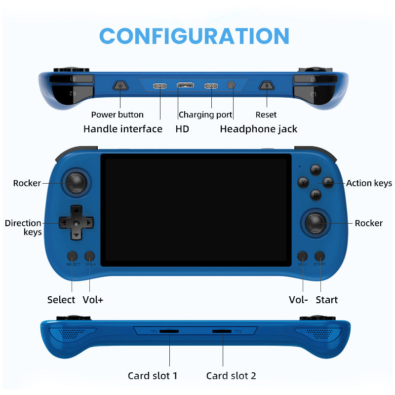 Powkiddy_X55_Blue_Handheld_Game_Console_7