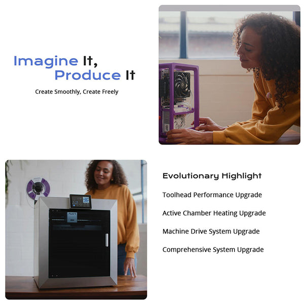 QIDI TECH PLUS4 3D Printer 600mm/S 370℃ High-temp