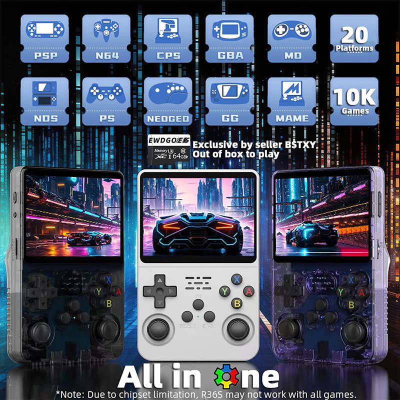 R36S Handheld Game Console Linux System