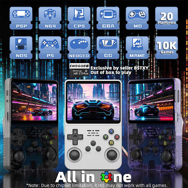 R36S Handheld Game Console Linux System 1000+ Games WhatGeek
