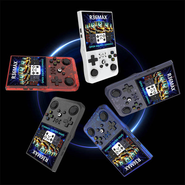 Linux Promax Console R36 Max Handheld Game Console with 4