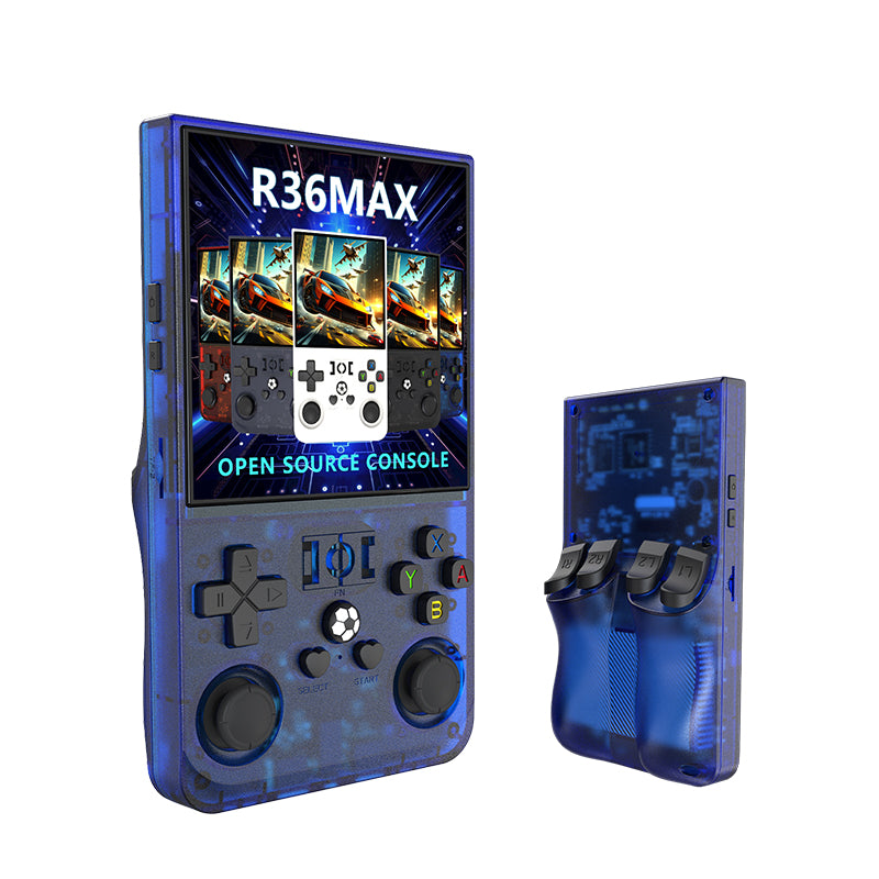 Linux Promax Console R36 Max Handheld Game Console with 4