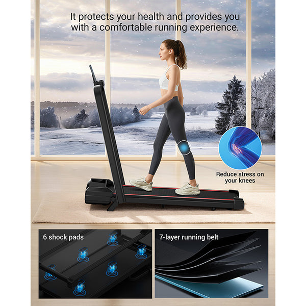 ROBORE CW1F Foldable Walking Pad Treadmill with 9% Incline