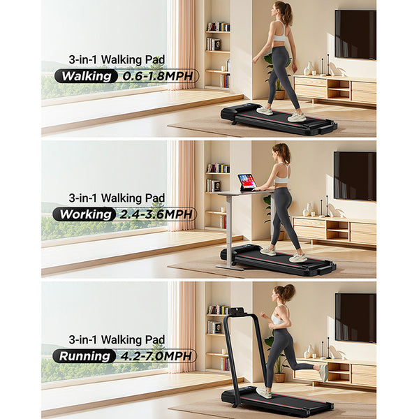 ROBORE CW1F Foldable Walking Pad Treadmill with 9% Incline