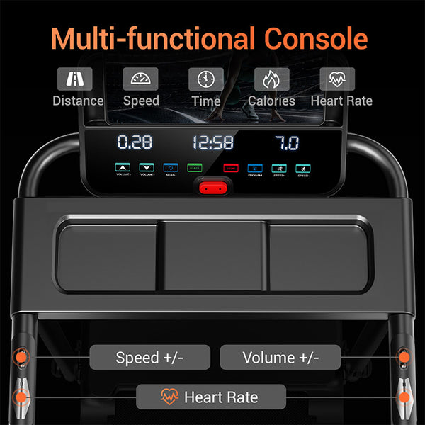 ROBORE P8 Foldable Treadmill with Quiet Motor Shock Absorption