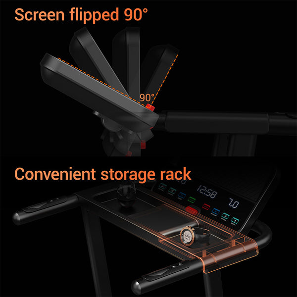 ROBORE P8 Foldable Treadmill with Quiet Motor Shock Absorption
