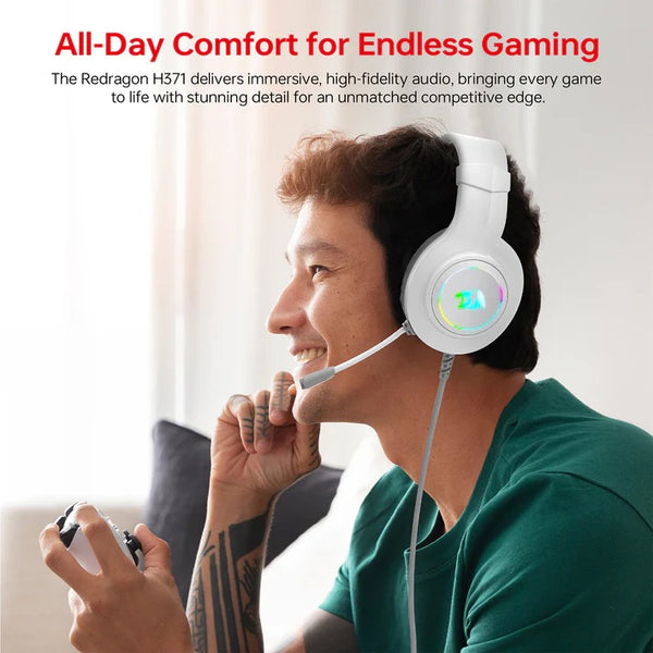 Redragon H371 Wired Gaming Headset RGB Surround Sound