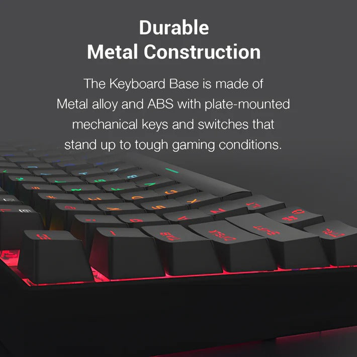 Redragon K552P-KB RGB Wired Mechanical Gaming Keyboard - Thumbnail 4