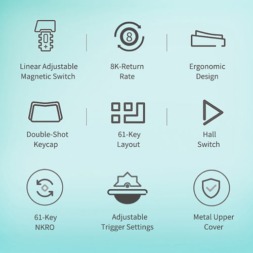 Redragon K683-WB RGB Wired Mechanical Keyboard with Magnetic Switches ...